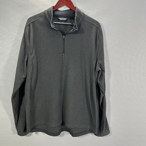 Mondetta Sweatshirt Mens XL Fleece 1/4 Zip Gray Stretch Pullover Outdoor Project - Picture 2 of 6